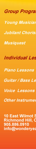 Music Lessons, Piano, Rock Band, Vocal Lessons in Richmond Hill, Canada